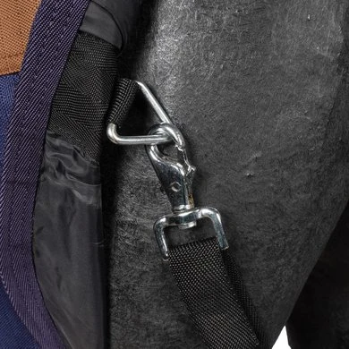 HKM High Neck Deken Winnipeg 1200D 200g Bruin/Blauw 125/175 7 HKM High Neck Deken Winnipeg 1200D 200g Bruin/Blauw 125/175 - Afbeelding 7