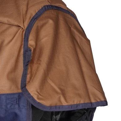 HKM High Neck Deken Winnipeg 1200D 200g Bruin/Blauw 125/175 9 HKM High Neck Deken Winnipeg 1200D 200g Bruin/Blauw 125/175 - Afbeelding 9