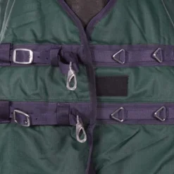 HKM High Neck Deken Charlotte 1200D Dun Gevoerd Groen -Exporteren Paard Gear Winkel agradi 44871141 2.e73363