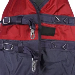 HKM High Neck Deken Memphis 1680D Gevoerd Rood/Blauw 155/205 -Exporteren Paard Gear Winkel agradi 44871213 2.557705