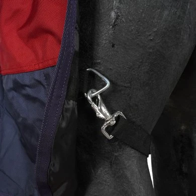 HKM High Neck Deken Louisville 1680D Polarfleece Rood/Donkerblauw 7 HKM High Neck Deken Louisville 1680D Polarfleece Rood/Donkerblauw - Afbeelding 7