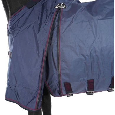 Rambo Optimo Turnout Outer Only Navy/Burgundy/Teal 6 Rambo Optimo Turnout Outer Only Navy/Burgundy/Teal - Afbeelding 6