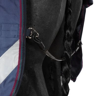 Rambo Optimo Turnout Outer Only Navy/Burgundy/Teal 8 Rambo Optimo Turnout Outer Only Navy/Burgundy/Teal - Afbeelding 8