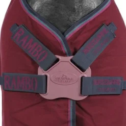 Rambo Helix Staldeken Discsluiting Burgundy/Teal/Navy 100/152 -Exporteren Paard Gear Winkel agradi 44879567 1.971418