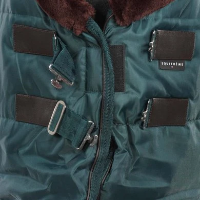 EQUITHÈME Staldeken Teddy 200g Groen/Bruin 3 EQUITHÈME Staldeken Teddy 200g Groen/Bruin - Afbeelding 3