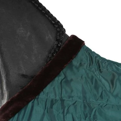 EQUITHÈME Staldeken Teddy 200g Groen/Bruin 4 EQUITHÈME Staldeken Teddy 200g Groen/Bruin - Afbeelding 4