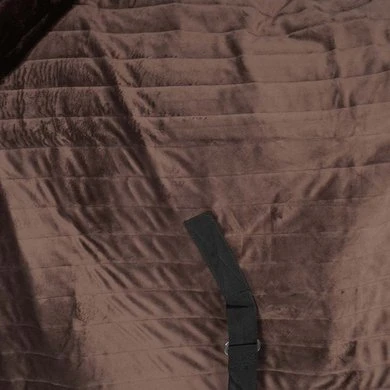 EQUITHÈME Staldeken Teddy Gevoerd Met Synthetisch Schapenvacht Zwart/Bruin 8 EQUITHÈME Staldeken Teddy Gevoerd Met Synthetisch Schapenvacht Zwart/Bruin - Afbeelding 8