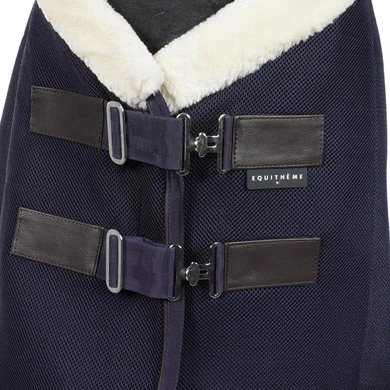 EQUITHÈME Deken Teddy Mesh Navy 3 EQUITHÈME Deken Teddy Mesh Navy - Afbeelding 3