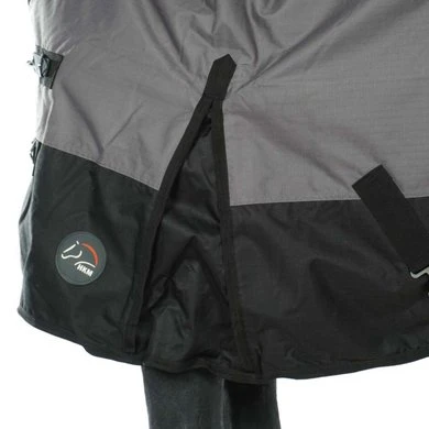 HKM High Neck Deken Scandinavia 600D 400g Grijs/Zwart 5 HKM High Neck Deken Scandinavia 600D 400g Grijs/Zwart - Afbeelding 5