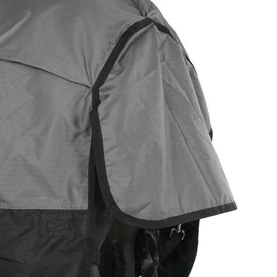 HKM High Neck Deken Scandinavia 600D 400g Grijs/Zwart 9 HKM High Neck Deken Scandinavia 600D 400g Grijs/Zwart - Afbeelding 9