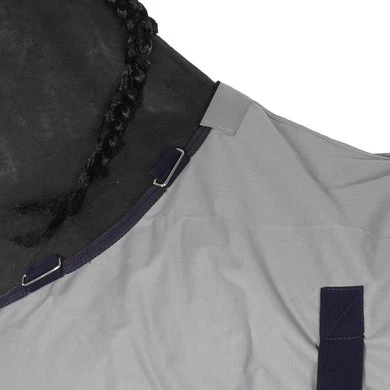 HKM Vliegendeken Rain Met Nek En Buikflap Donkerblauw/Grijs 6 HKM Vliegendeken Rain Met Nek En Buikflap Donkerblauw/Grijs - Afbeelding 6