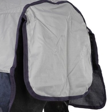 HKM Vliegendeken Rain Met Nek En Buikflap Donkerblauw/Grijs 10 HKM Vliegendeken Rain Met Nek En Buikflap Donkerblauw/Grijs - Afbeelding 10