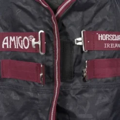 Amigo Hero Ripstop Plus Lite 0g Navy/Burgundy/Wit -Exporteren Paard Gear Winkel agradi 44937389 2.420b05