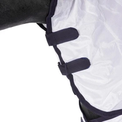 Weatherbeeta Vliegendeken Saxon Mesh Combo Neck Wit/Navy 5 Weatherbeeta Vliegendeken Saxon Mesh Combo Neck Wit/Navy - Afbeelding 5