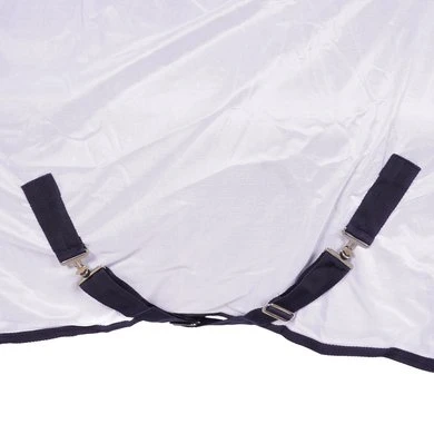 Weatherbeeta Vliegendeken Saxon Mesh Combo Neck Wit/Navy 7 Weatherbeeta Vliegendeken Saxon Mesh Combo Neck Wit/Navy - Afbeelding 7