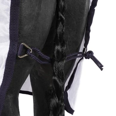 Weatherbeeta Vliegendeken Saxon Mesh Combo Neck Wit/Navy 9 Weatherbeeta Vliegendeken Saxon Mesh Combo Neck Wit/Navy - Afbeelding 9