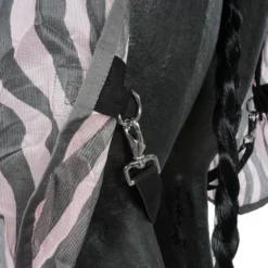 HKM Vliegendeken Zebra Met Hals Roze/Grijs -Exporteren Paard Gear Winkel agradi 44962046 7.a70d7d