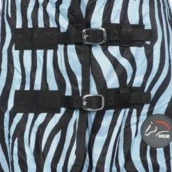 HKM Vliegendeken Zebra Met Hals Aqua/Zwart -Exporteren Paard Gear Winkel agradi 44962058 1.034932