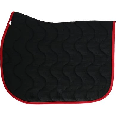 PÉNÉLOPE Pénélope Zadeldekje Classique Springen Zwart/Rood Full 2 PÉNÉLOPE Pénélope Zadeldekje Classique Springen Zwart/Rood Full - Afbeelding 2