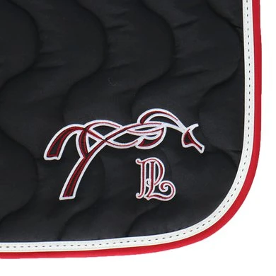 PÉNÉLOPE Pénélope Zadeldekje Classique Springen Zwart/Rood Full 5 PÉNÉLOPE Pénélope Zadeldekje Classique Springen Zwart/Rood Full - Afbeelding 5