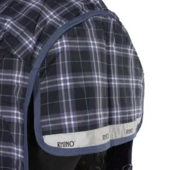 Rhino Plus Turnout Lite Navy Check/Indigo -Exporteren Paard Gear Winkel agradi 44998521 10.fefc69