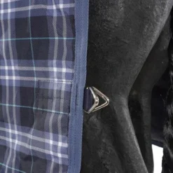Rhino Plus Turnout Lite Navy Check/Indigo -Exporteren Paard Gear Winkel agradi 44998521 9.43fb32