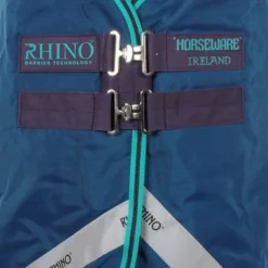 Rhino Original Turnout Lite Navy/Aqua -Exporteren Paard Gear Winkel agradi 44998561 1.7cafa1