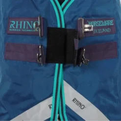 Rhino Original Turnout Lite Navy/Aqua -Exporteren Paard Gear Winkel agradi 44998561 2.6668c3