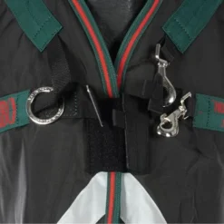 Rambo Wug Turnout Heavy 400g Zwart/Groen -Exporteren Paard Gear Winkel agradi 44998618 2.f79df9