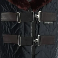 EQUITHÈME Staldeken Velvet Teddy Zwart -Exporteren Paard Gear Winkel agradi 45006876 1.4d3772