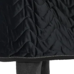 EQUITHÈME Staldeken Velvet Teddy Zwart -Exporteren Paard Gear Winkel agradi 45006876 4.a23050