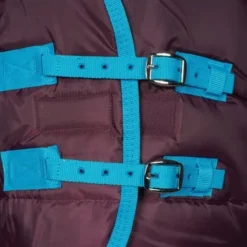 Weatherbeeta Comfitec 210D Channel Quilt Combo Neck Medium Druif/Blauw 135/185 -Exporteren Paard Gear Winkel agradi 45009026 1.25f8b1