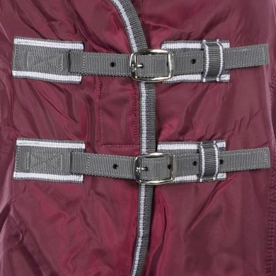 Weatherbeeta Fleecedeken Cooler Standard Neck Maroon/Grijs/Wit 3 Weatherbeeta Fleecedeken Cooler Standard Neck Maroon/Grijs/Wit - Afbeelding 3