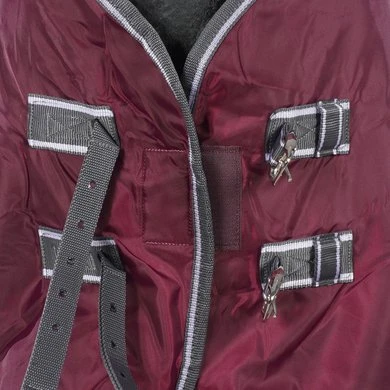 Weatherbeeta Fleecedeken Cooler Standard Neck Maroon/Grijs/Wit 4 Weatherbeeta Fleecedeken Cooler Standard Neck Maroon/Grijs/Wit - Afbeelding 4