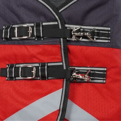 Weatherbeeta Winterdeken Comfitec Plus Dynamic II Detach-A-Neck Medium Zwart/Rood/Zilver 2 Weatherbeeta Winterdeken Comfitec Plus Dynamic II Detach-A-Neck Medium Zwart/Rood/Zilver - Afbeelding 2