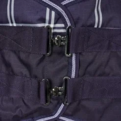 Saxon Deken Defiant 600D Combo Neck Heavy Navy Plaid -Exporteren Paard Gear Winkel agradi 45009705 1.3b0980