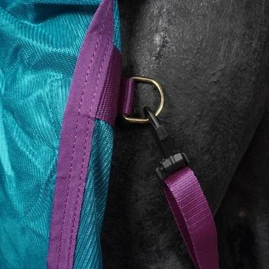 Bucas Freedom Fly Sheet Full Neck Green/Violet 155/208 7 Bucas Freedom Fly Sheet Full Neck Green/Violet 155/208 - Afbeelding 7
