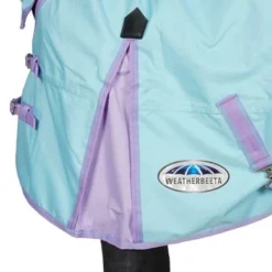 Weatherbeeta Regendeken Comfitec Classic Combo Neck Lite Lichtblauw/paars -Exporteren Paard Gear Winkel agradi 45075393 3.64d465