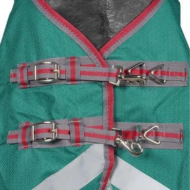 Weatherbeeta Regendeken Comfitec Plus Dynamic II Combo Neck Lite Groen/Grijs/Rood 3 Weatherbeeta Regendeken Comfitec Plus Dynamic II Combo Neck Lite Groen/Grijs/Rood - Afbeelding 3