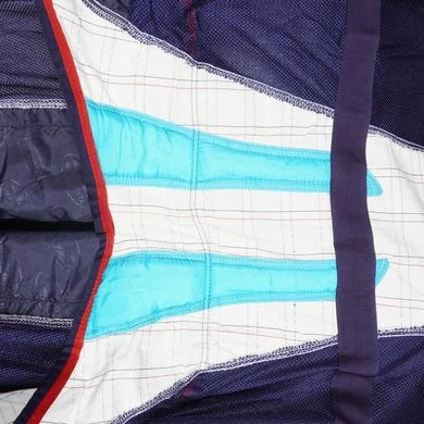 Weatherbeeta Vliegendeken Breeze III Combo Neck Wit/Navy/Rood 12 Weatherbeeta Vliegendeken Breeze III Combo Neck Wit/Navy/Rood - Afbeelding 12