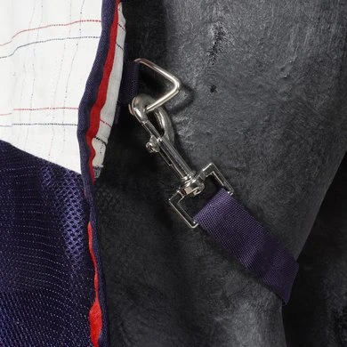 Weatherbeeta Vliegendeken Breeze III Combo Neck Wit/Navy/Rood 10 Weatherbeeta Vliegendeken Breeze III Combo Neck Wit/Navy/Rood - Afbeelding 10