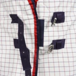 Weatherbeeta Zomerdeken Lite III Combo Neck Wit/Navy/Rood -Exporteren Paard Gear Winkel agradi 45076086 2.9c1494