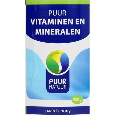 Puur Natuur Vita-min / Vitaminen Mineralen Paard/Pony 500g 4 Puur Natuur Vita-min / Vitaminen Mineralen Paard/Pony 500g - Afbeelding 4