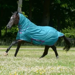 Bucas Freedom Fly Sheet Full Neck Green/Violet 155/208