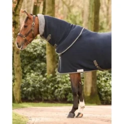 Dominick Fleecedeken Cosy Navy/Grijs Dots -Exporteren Paard Gear Winkel dominick dom dominick cosy fleece 8.f3b2a3 1