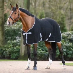 Dominick Fleecedeken Thermo Zwart/Grijs