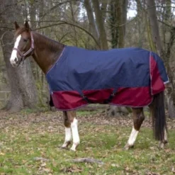 EQUITHÈME Outdoordeken Tyrex 1200D 0g Navy/Bordeaux -Exporteren Paard Gear Winkel ekk 400929466navybordx1.415a87 1