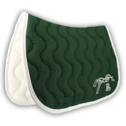Exporteren Paard Gear Winkel 43 PÉNÉLOPE Pénélope Zadeldekje Classique Springen Groen/Wit Full
