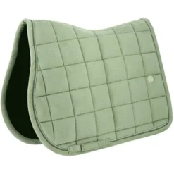 EQUITHÈME Zadeldekje Suède Pastelgroen Full