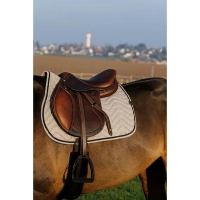 Equithème Zadeldekje Chevron Springen Grijs Full 2 Equithème Zadeldekje Chevron Springen Grijs Full - Afbeelding 2